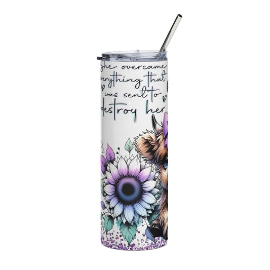A Customized Cute cow Tumbler, 20oz