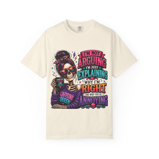 Customized Caffeine queen T-shirt