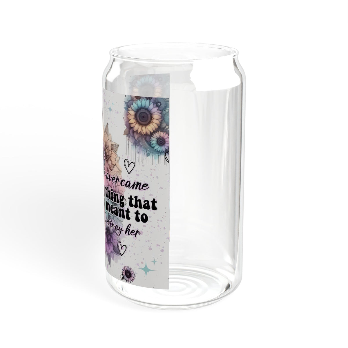 Customized Beautiful sipper glass prefect for a gift