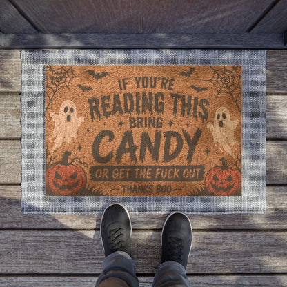 Customized Funny Halloween doormat