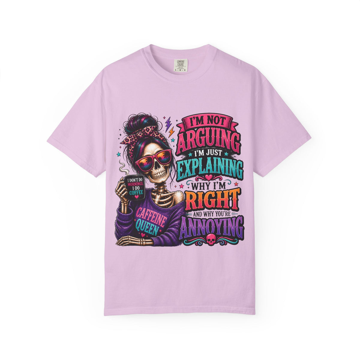 Customized Caffeine queen T-shirt