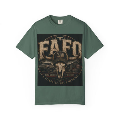 A Customized Fafo t-shirt