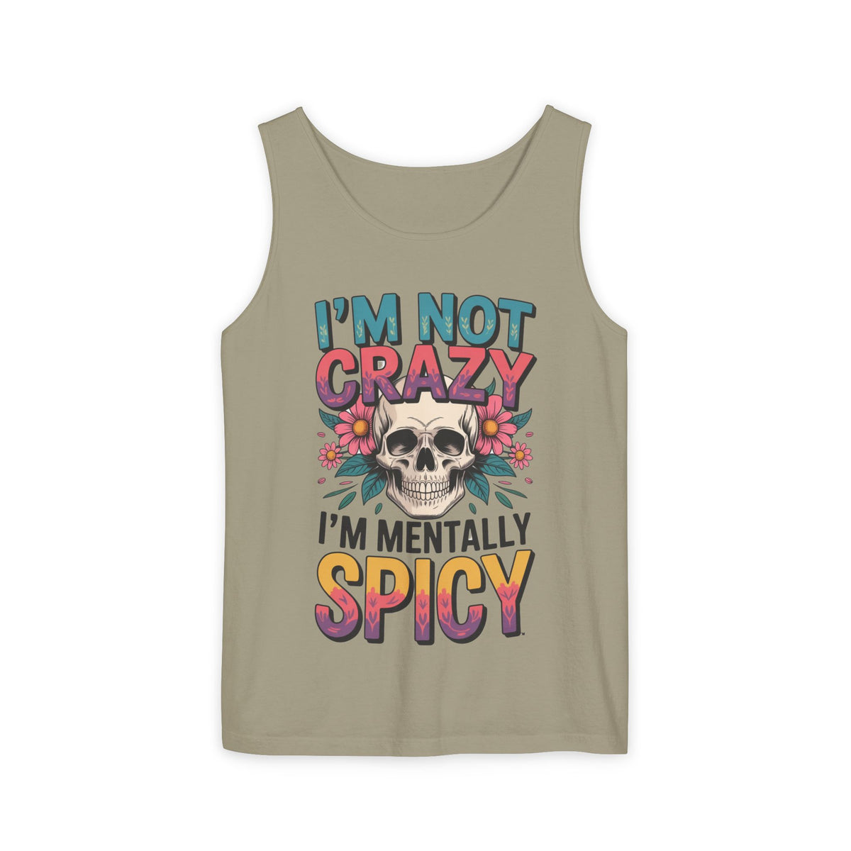 Crazy and spicy saying tank top
