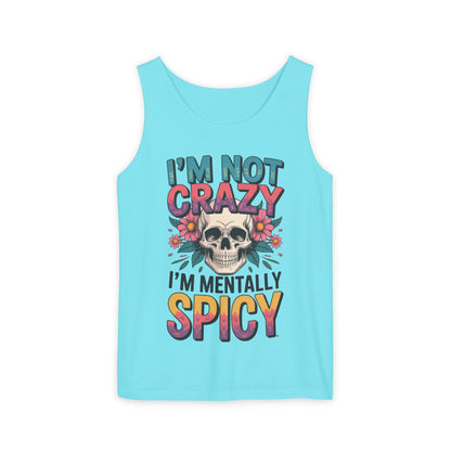 Crazy and spicy saying tank top