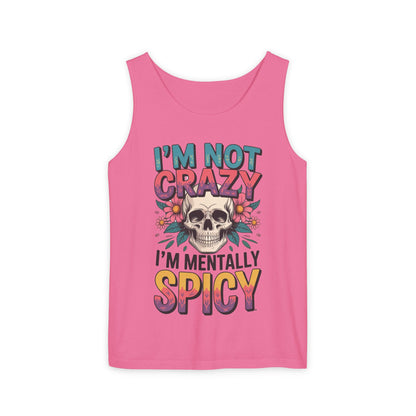 Crazy and spicy saying tank top