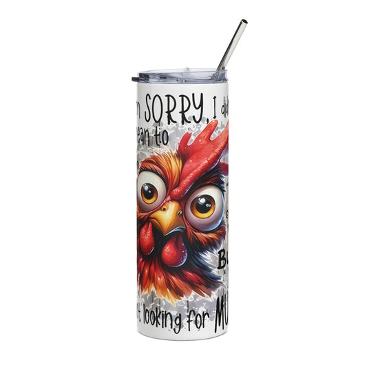 A Customized Stainless Steel rooster Tumbler