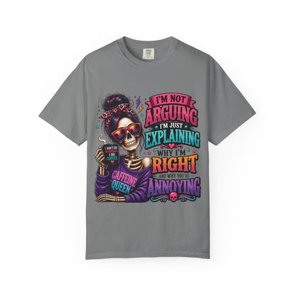 Customized Caffeine queen T-shirt