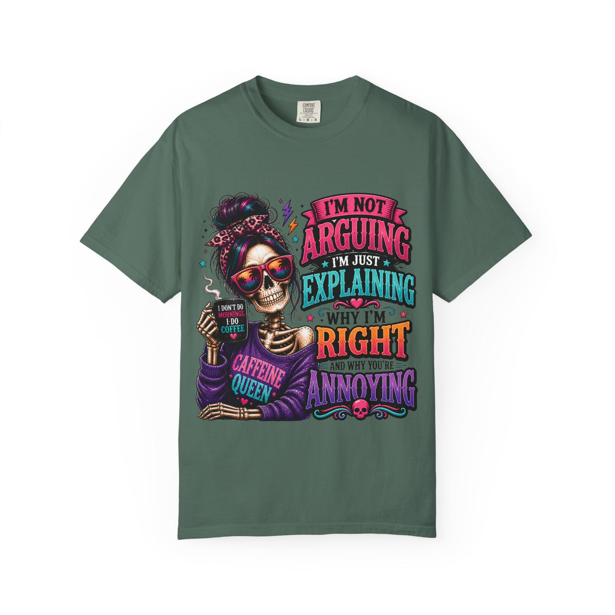 Customized Caffeine queen T-shirt