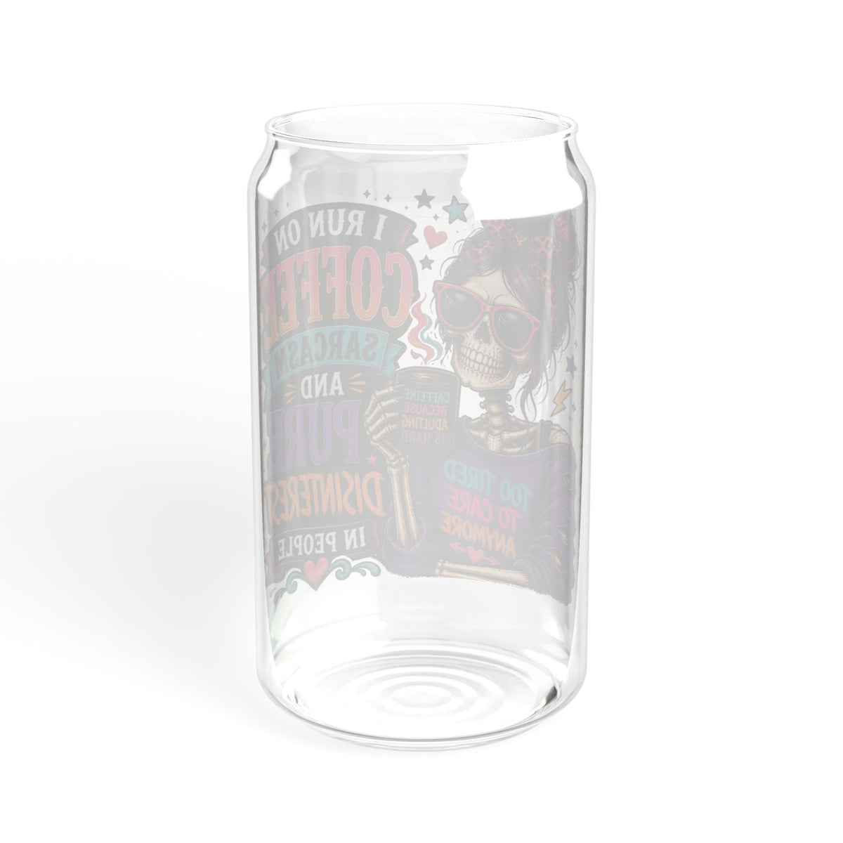 Coffe saying glass cup