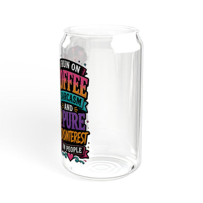 Coffe saying glass cup