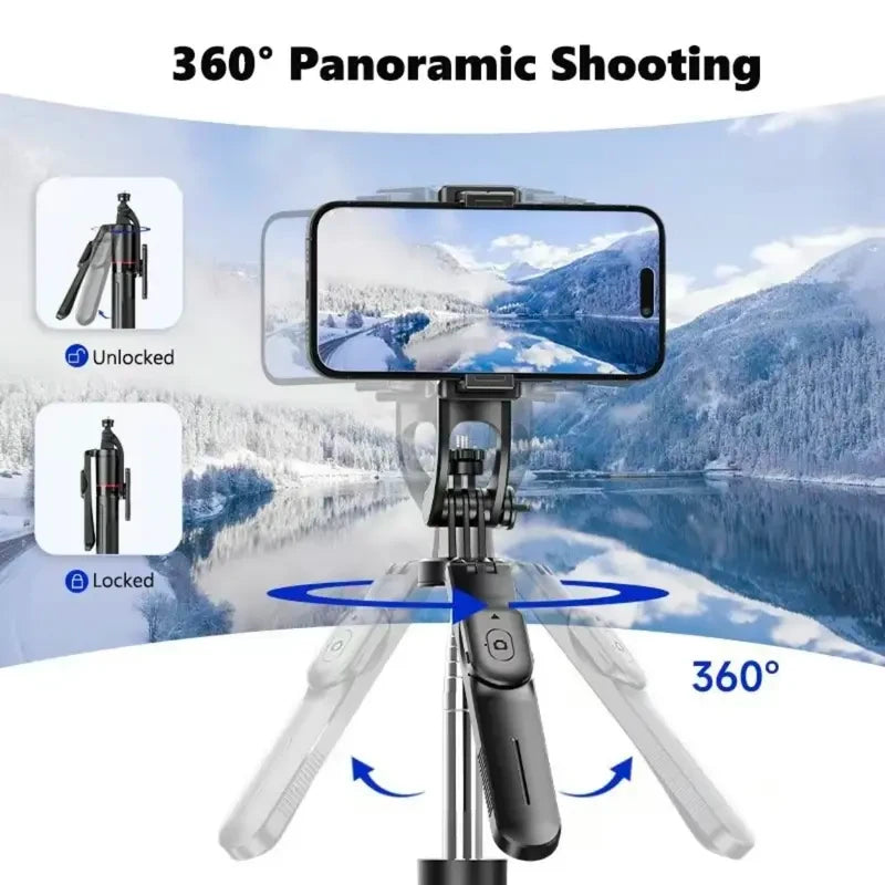 Adjustable Camera Tripod with Bluetooth Remote