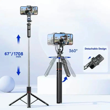 Adjustable Camera Tripod with Bluetooth Remote