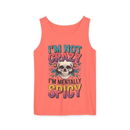 Crazy and spicy saying tank top
