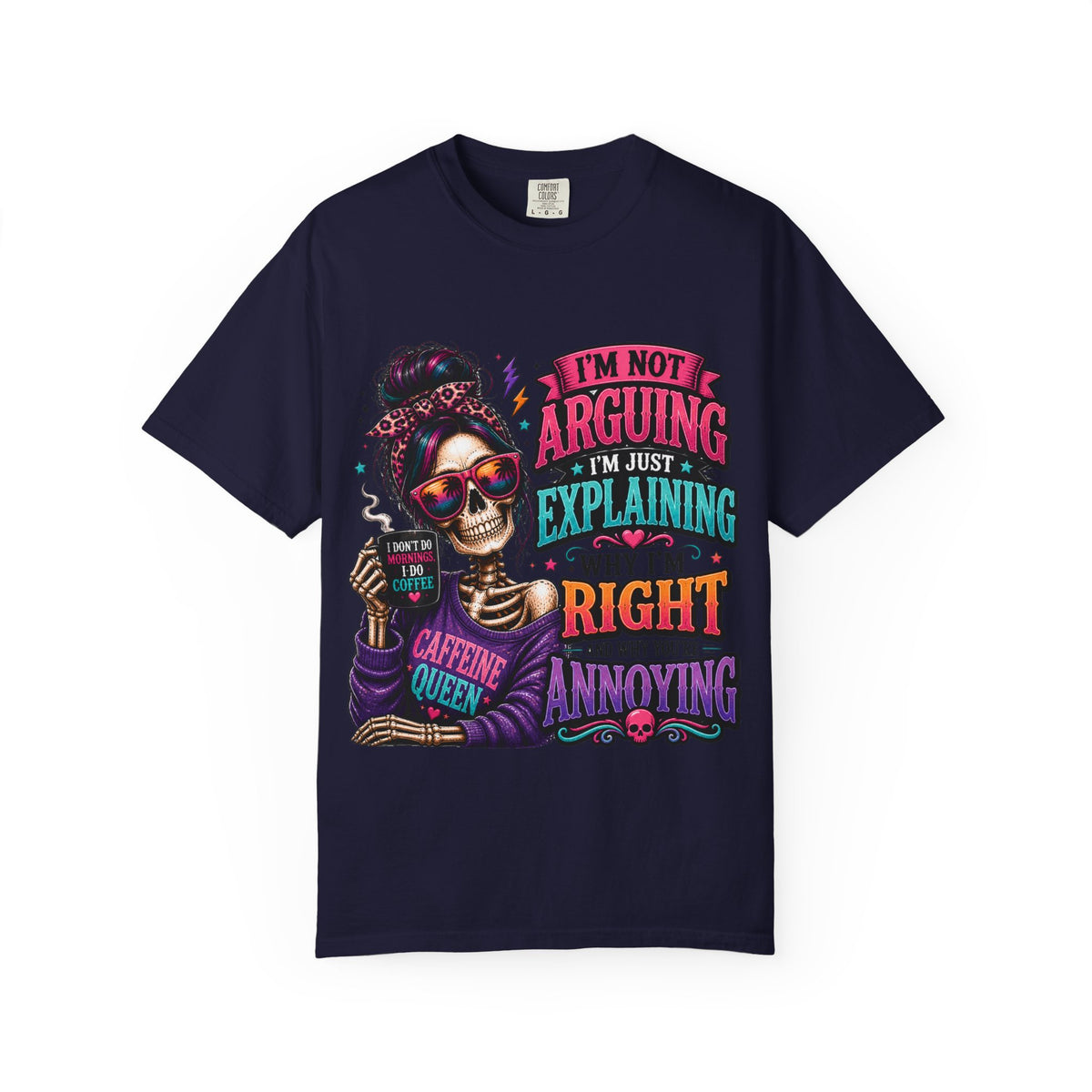 Customized Caffeine queen T-shirt