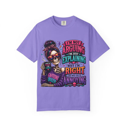 Customized Caffeine queen T-shirt