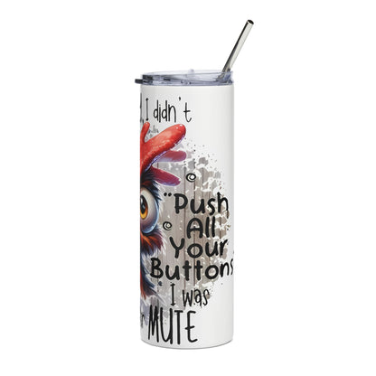 A Customized Stainless Steel rooster Tumbler