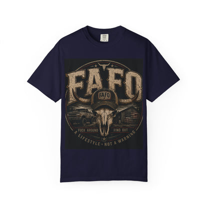 A Customized Fafo t-shirt