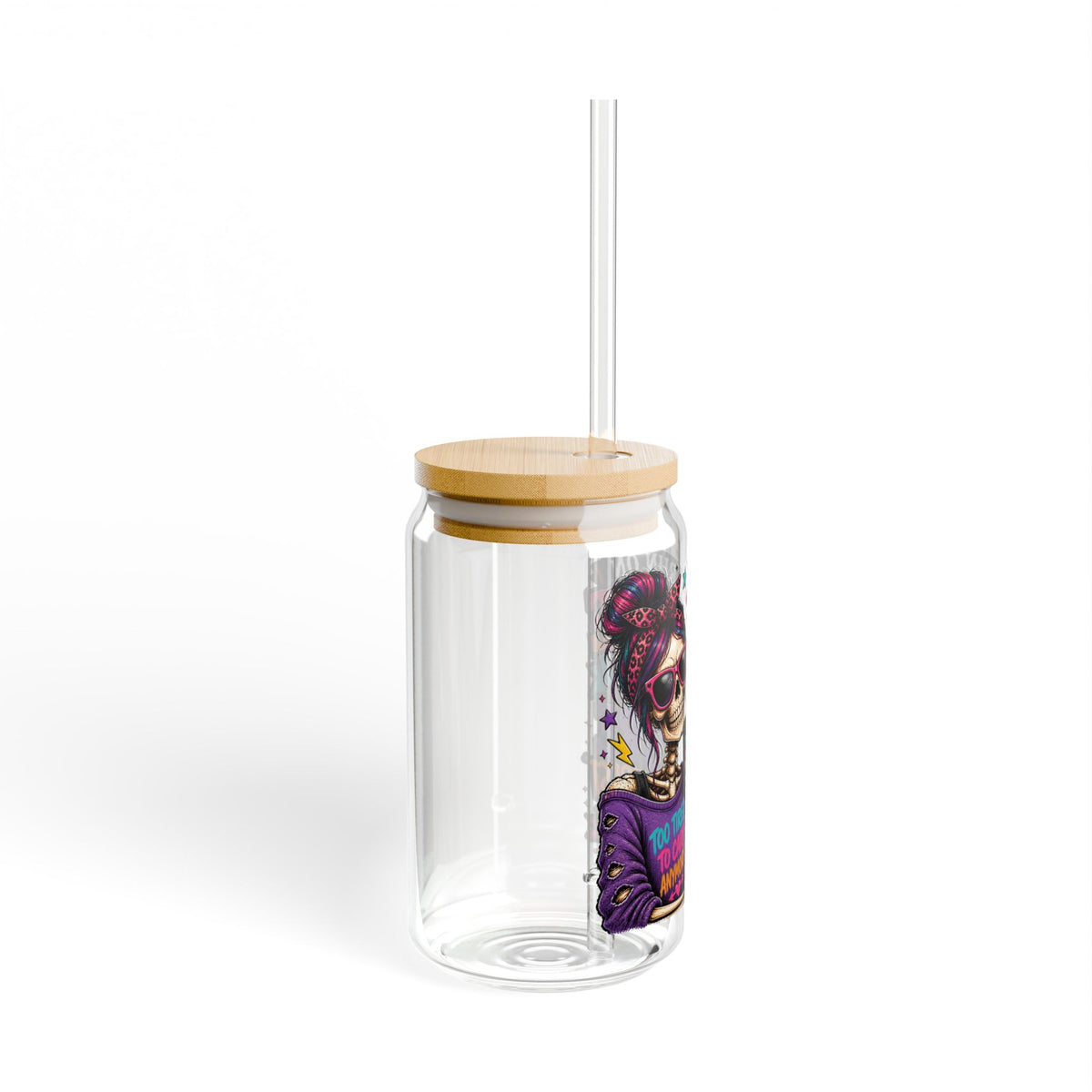 Coffe saying glass cup