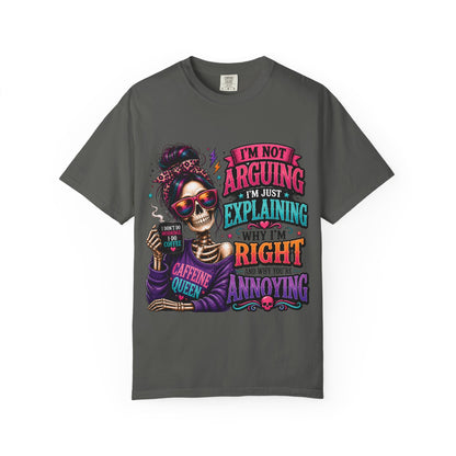 Customized Caffeine queen T-shirt
