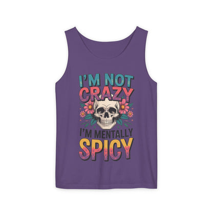 Crazy and spicy saying tank top