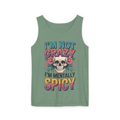 Crazy and spicy saying tank top