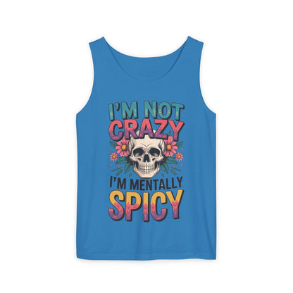 Crazy and spicy saying tank top
