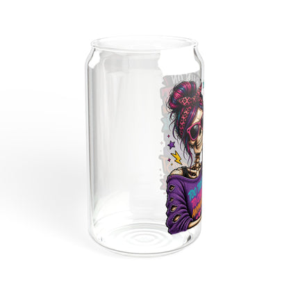 Coffe saying glass cup