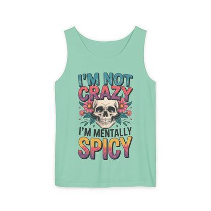 Crazy and spicy saying tank top