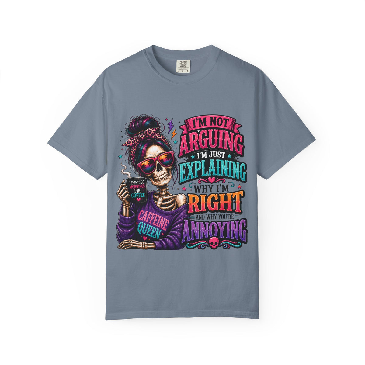 Customized Caffeine queen T-shirt