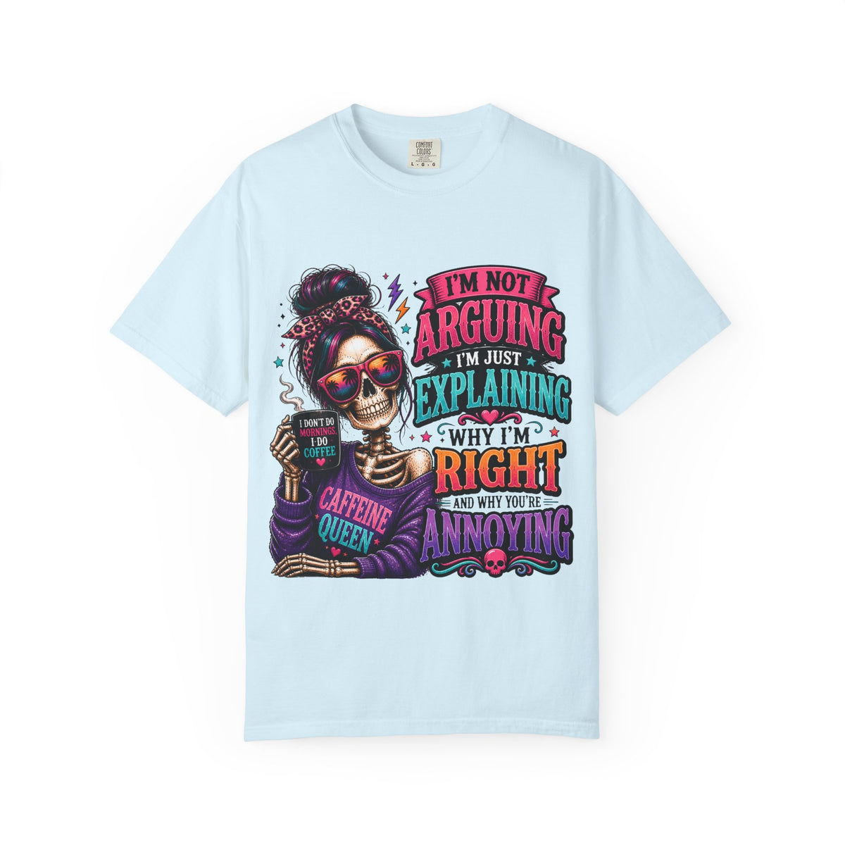 Customized Caffeine queen T-shirt
