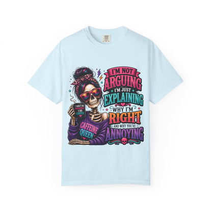 Customized Caffeine queen T-shirt