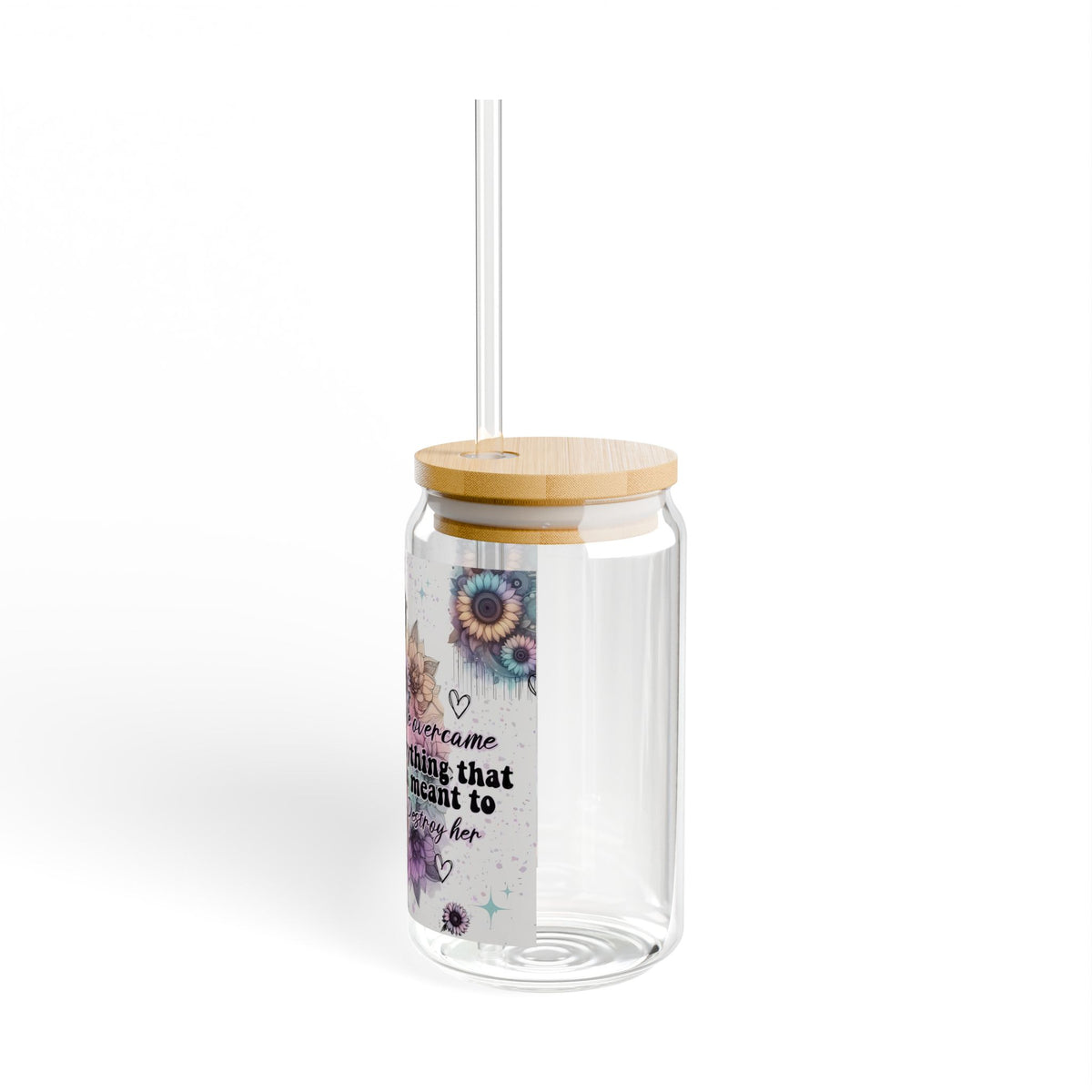 Customized Beautiful sipper glass prefect for a gift