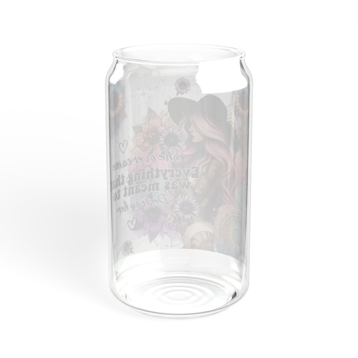 Customized Beautiful sipper glass prefect for a gift