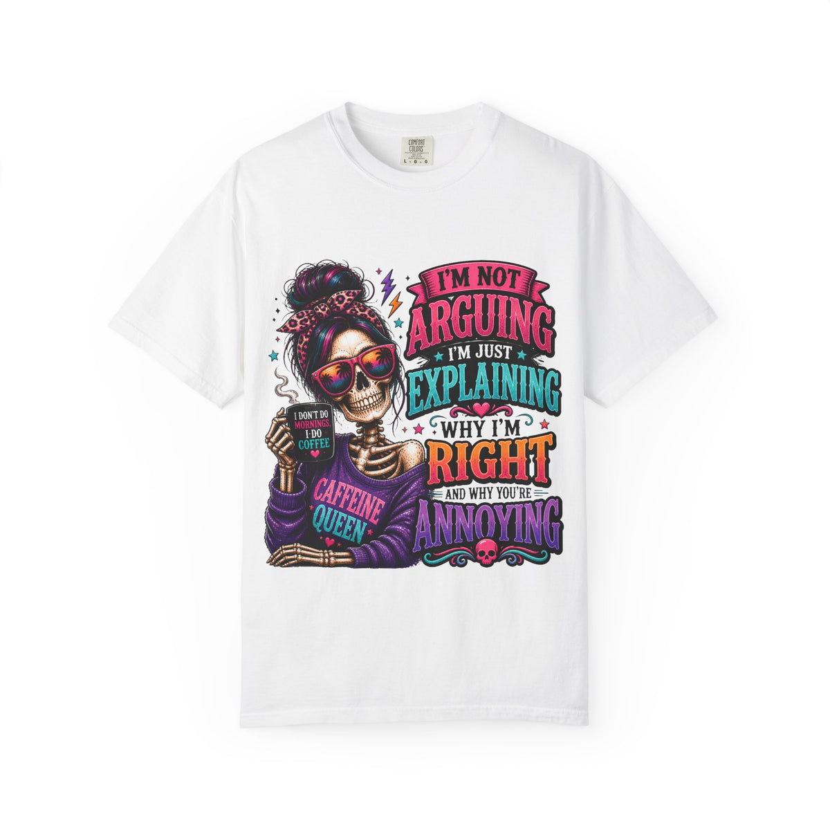 Customized Caffeine queen T-shirt