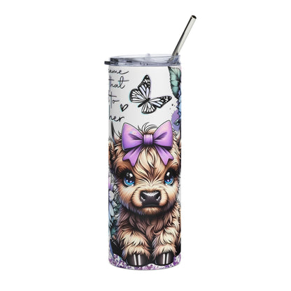 A Customized Cute cow Tumbler, 20oz
