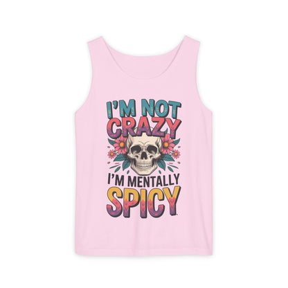 Crazy and spicy saying tank top
