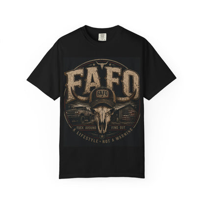A Customized Fafo t-shirt