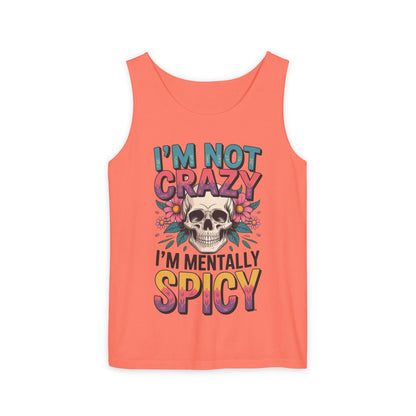 Crazy and spicy saying tank top