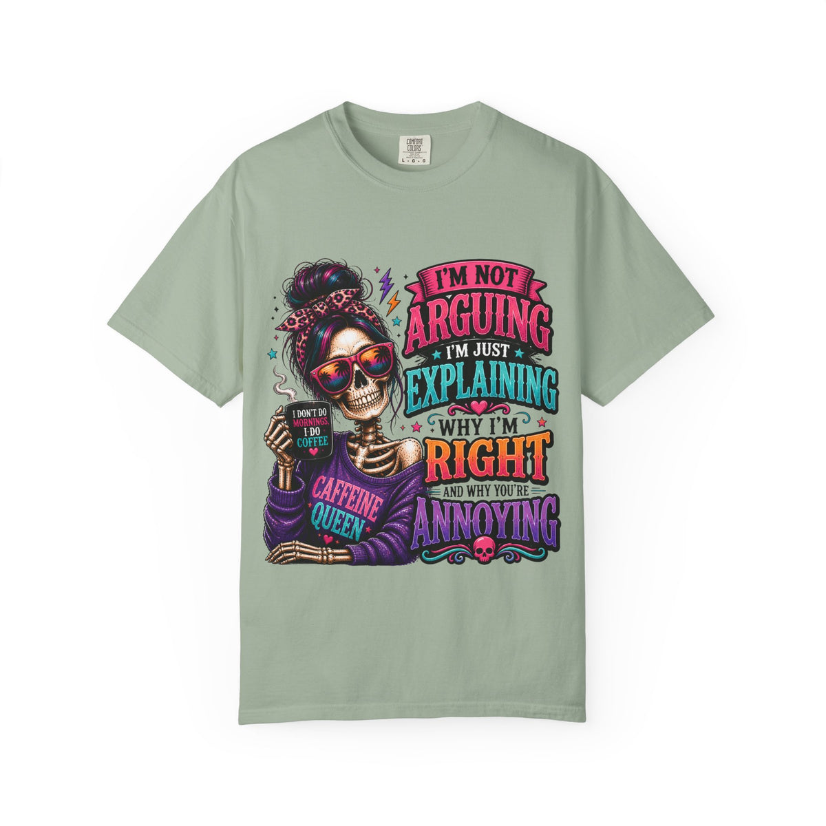 Customized Caffeine queen T-shirt