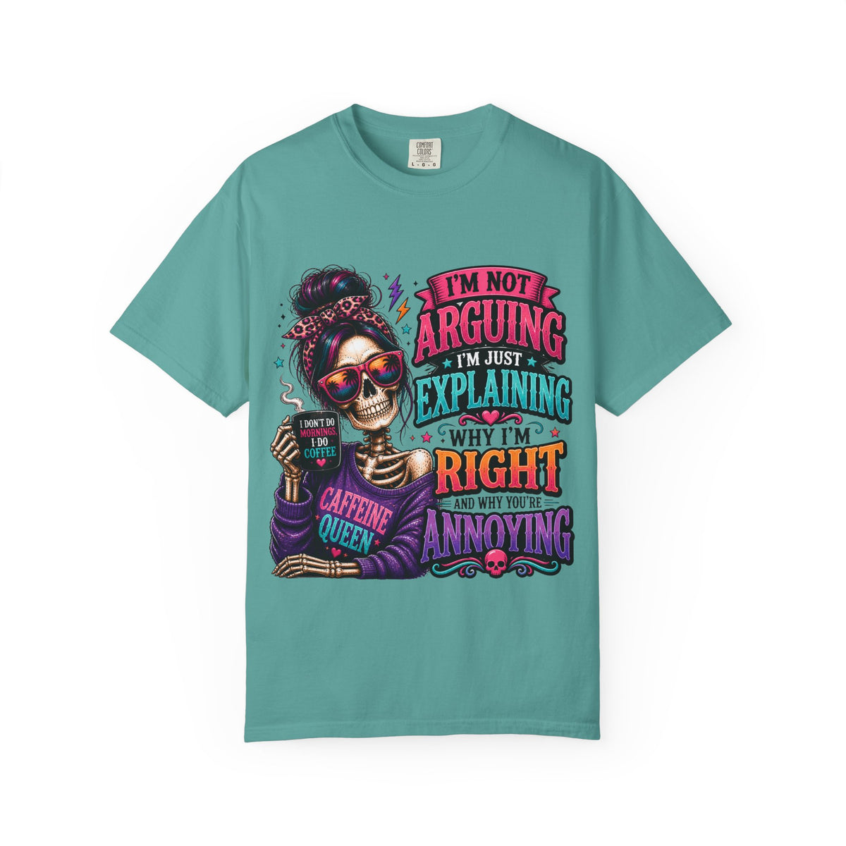 Customized Caffeine queen T-shirt